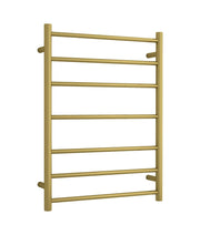 Thermogroup Thermorail Straight/Round 600x800x122mm 80Watts 7 Bars, Brushed Gold