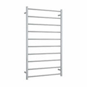 Thermogroup Thermorail Straight/Round 700x1200x122mm 128Watts 10 Bars, Polished Stainless Steel