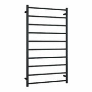 Thermogroup Thermorail Straight/Round 700x1200x122mm 162Watts 10 Bars, Matt Black