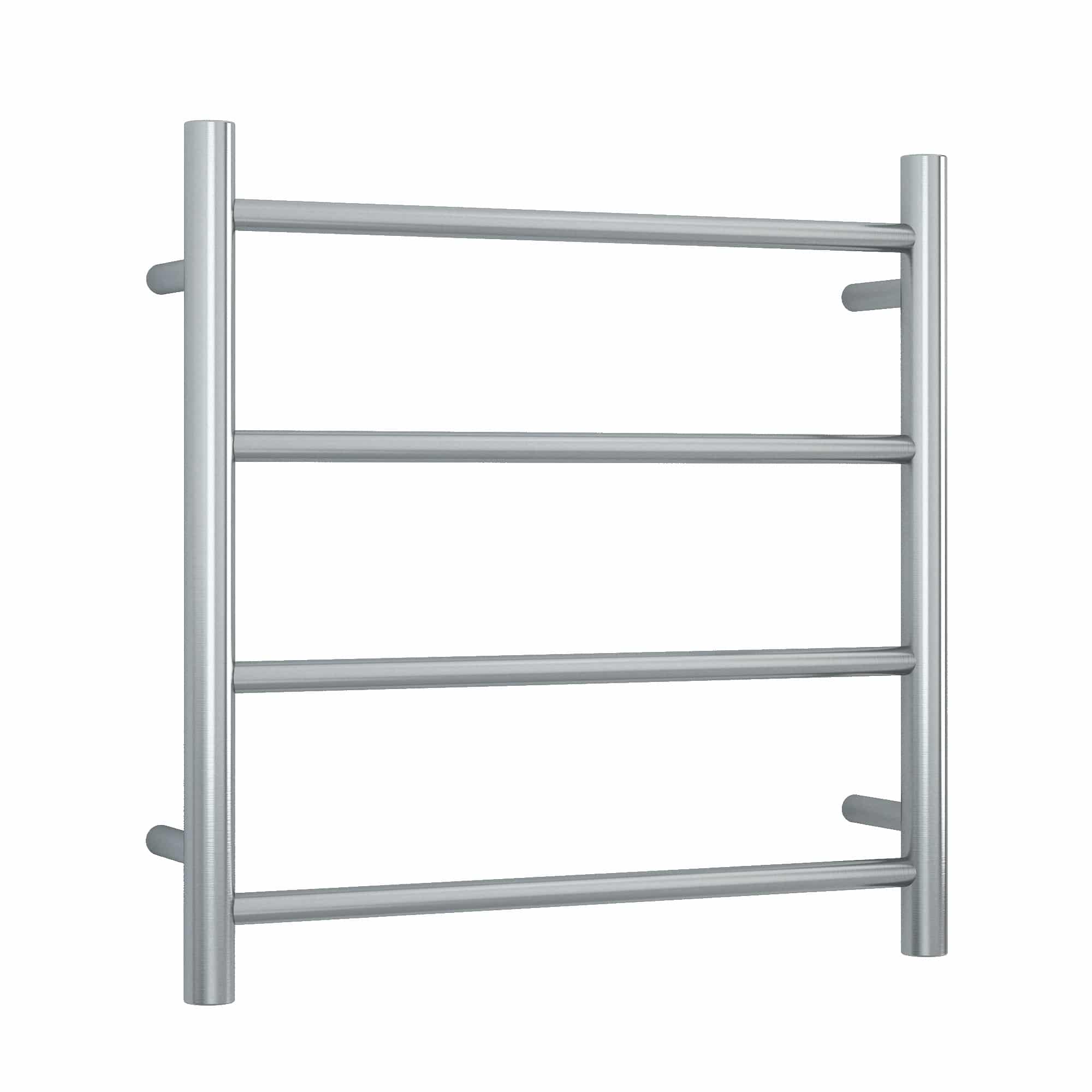 Thermogroup Thermorail Straight/Round 550x550x122mm 41Watts 4 Bars - Brushed, Brushed Stainless Steel