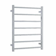 Thermogroup Thermorail Straight/Square 12Volt 600x800x120mm 90Watt 7 Bars, Polished Stainless Steel