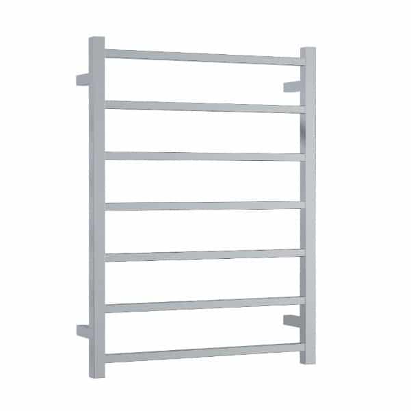 Thermogroup Thermorail Straight/Square 12Volt 600x800x120mm 90Watt 7 Bars, Polished Stainless Steel