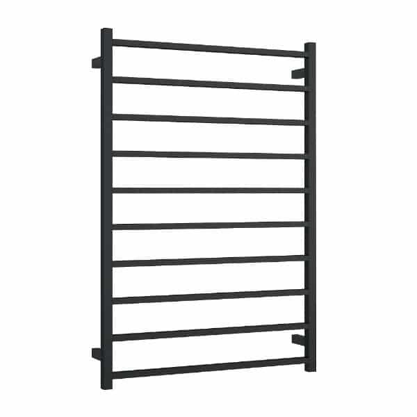 Thermogroup Thermorail Straight/Square 800x1160x120mm 217Watts 10 Bars, Matt Black