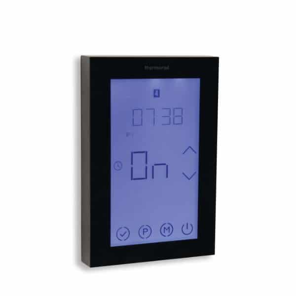 Thermogroup Thermorail Portrait Touch Screen 7 Day Timer, Black