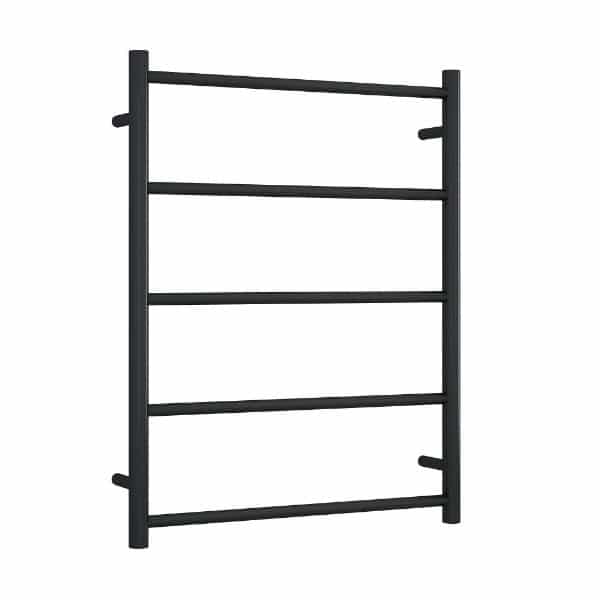 Thermogroup Thermorail Non-Heated Straight/Round Ladder 630x800x122mm 5 Bars, Matt Black