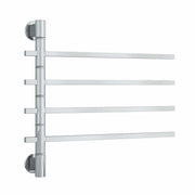 Thermogroup Thermorail Non-Heated Swivel, Straight/Square 600x540x99mm 4Bars, Polished Stainless Steel