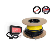 Thermogroup Thermoscreed In Screed 18W/lm Heating Cable - 1.0-1.2m² 11.0lm 200Watts Floor Heating Kit Including Black 5246 Dual Thermostat