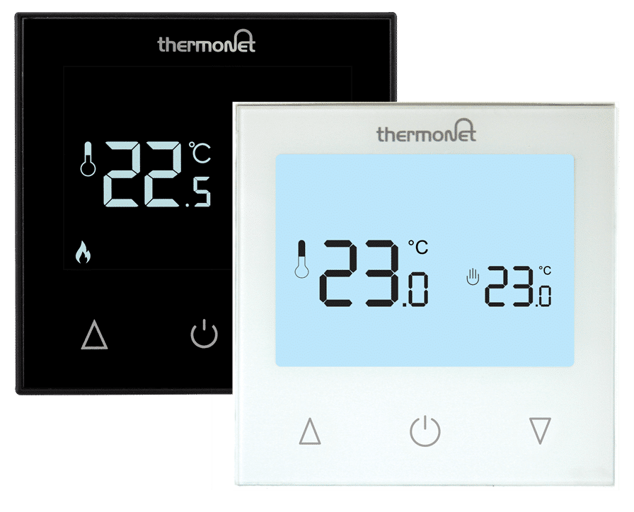 Thermogroup Thermotouch 9.2mG White Glass Manual Thermostat 16A Max Load