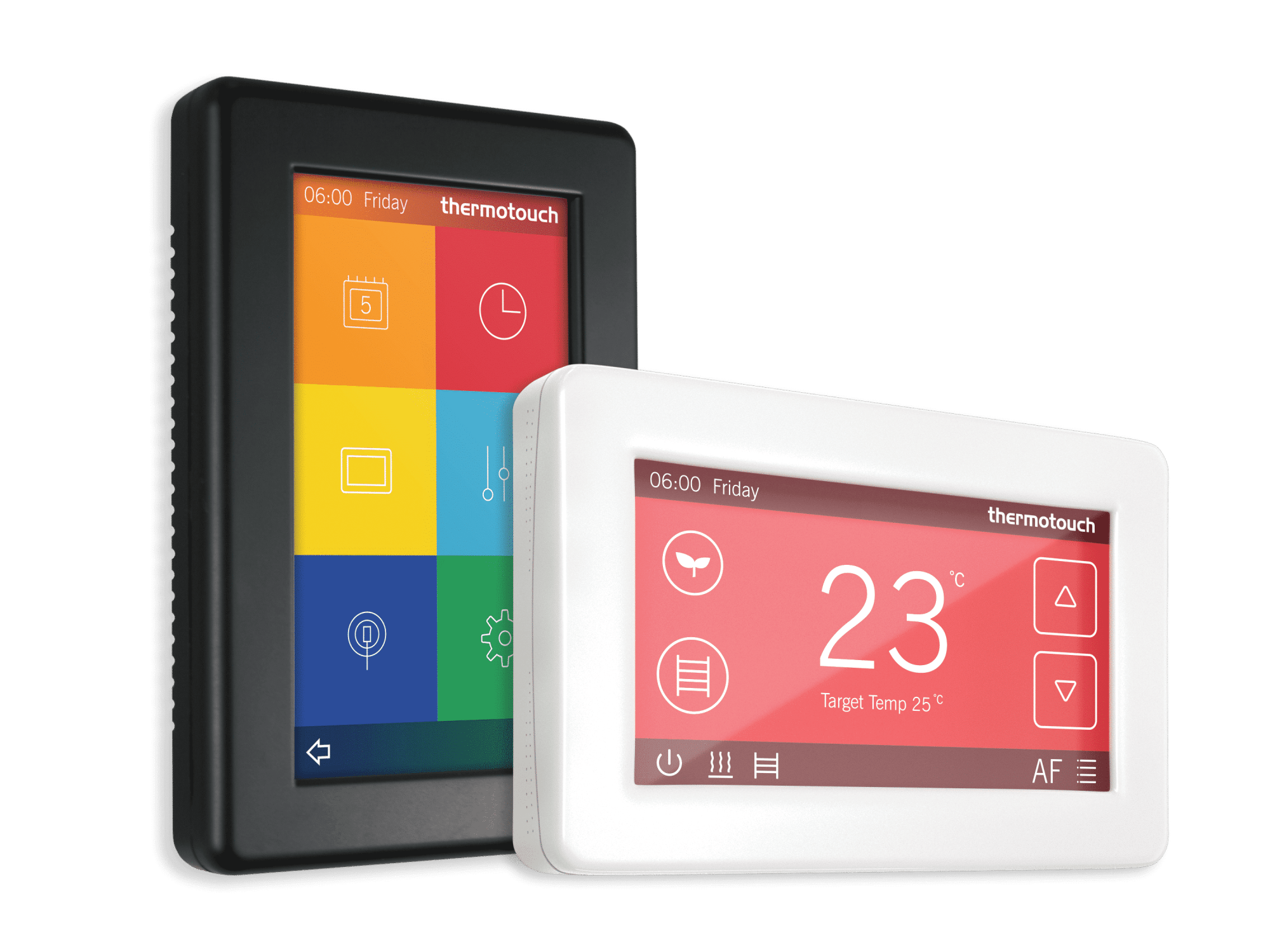 Thermogroup Thermotouch 4.3dC Dual Thermostat 16A + 5A Max Load - White