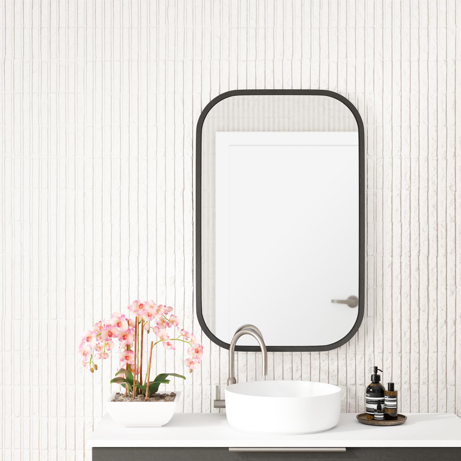 Marquis Tile Framed Mirror