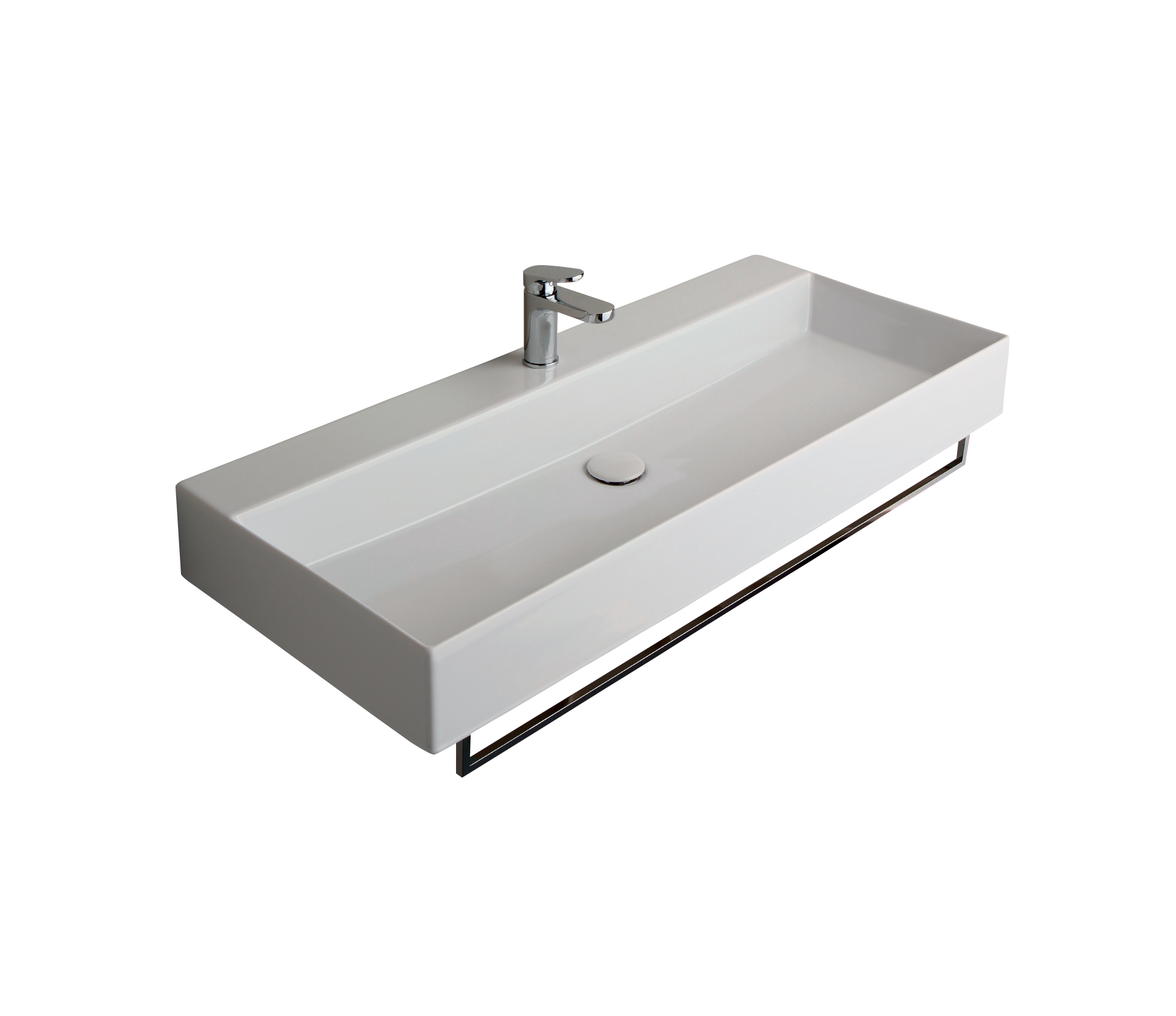 Studio Bagno Shard 75 towel rail - chrome