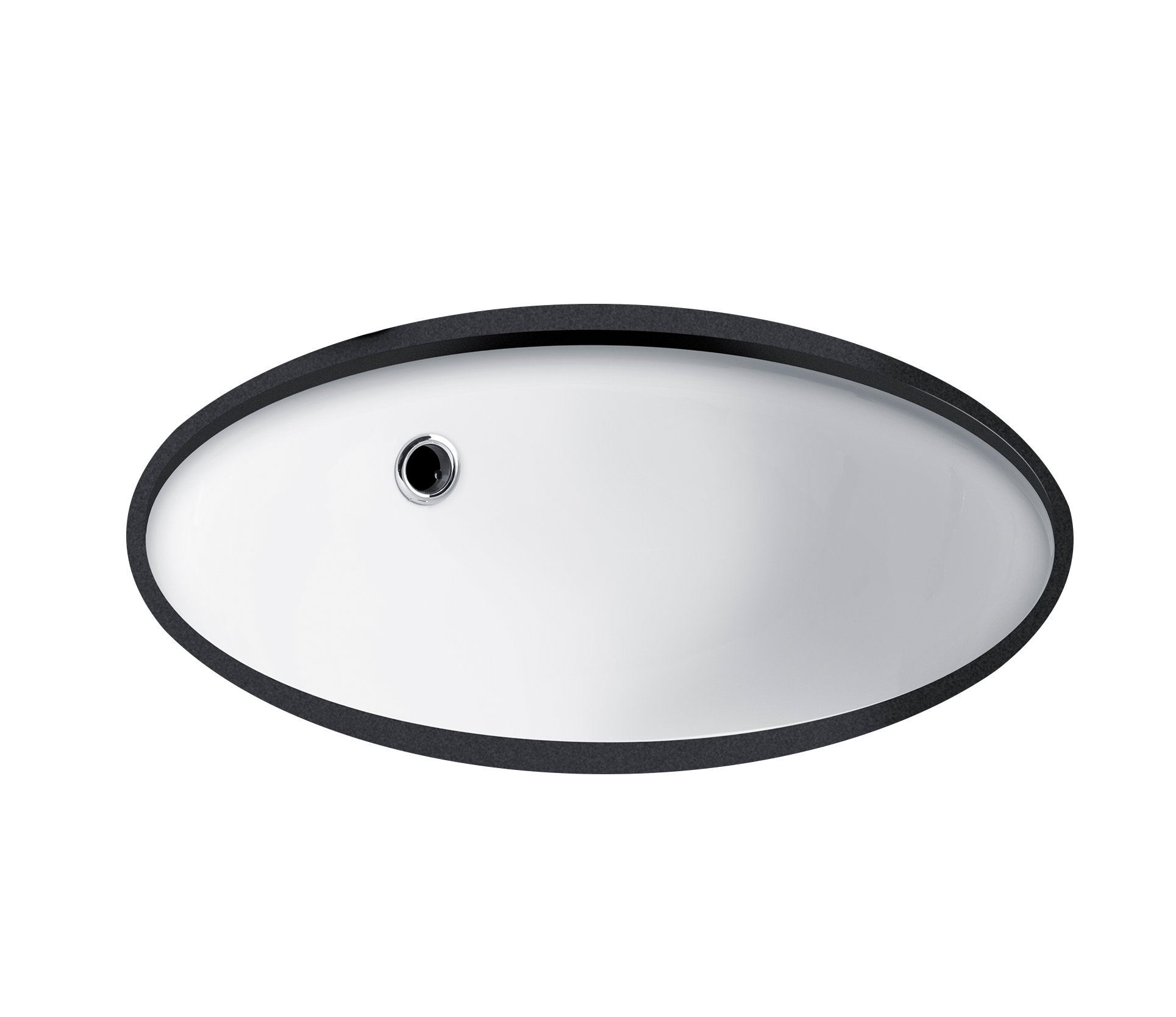 Studio Bagno Tris undercounter basin NTH, Gloss White