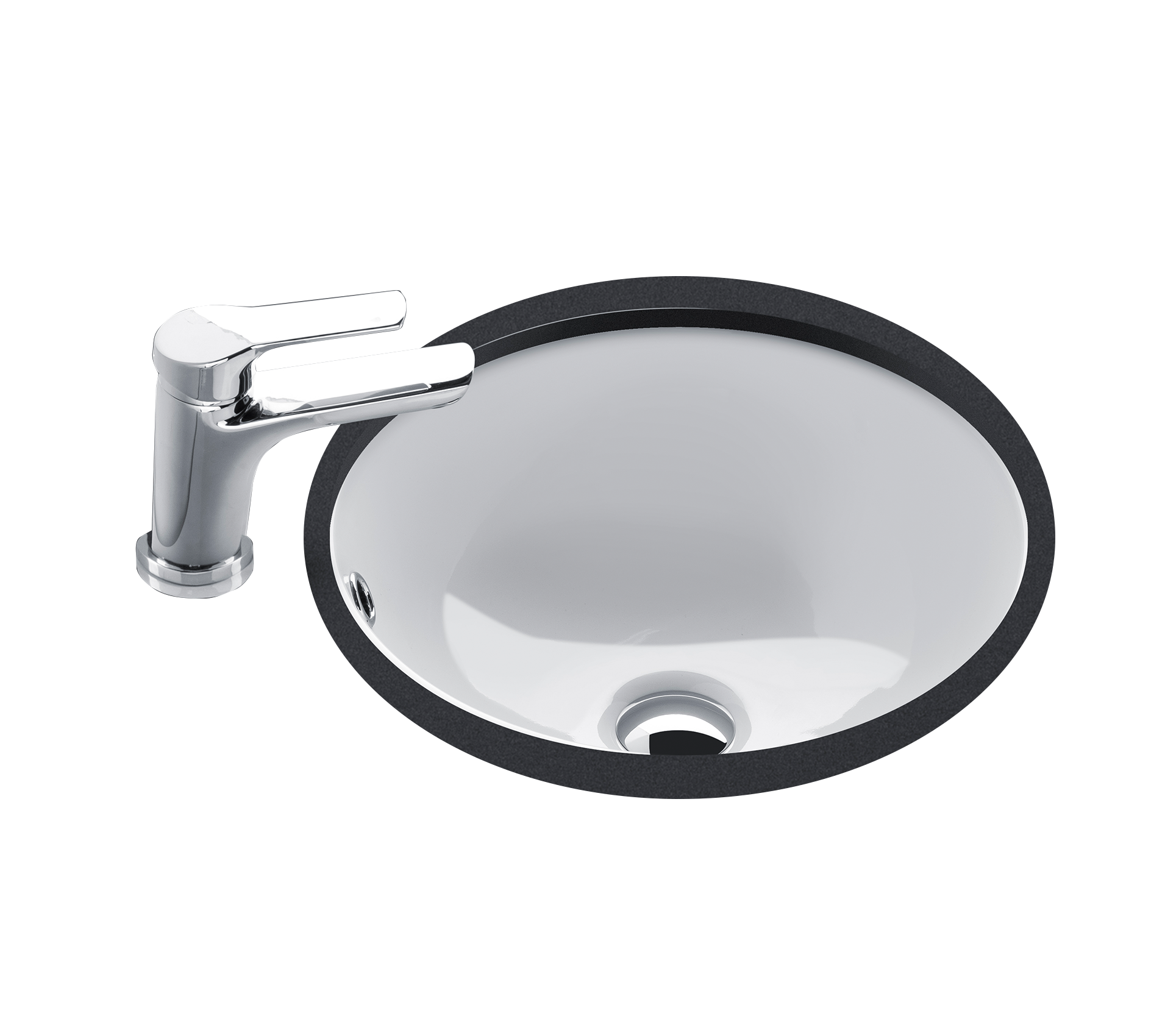 Studio Bagno Tris undercounter basin NTH - Matte White