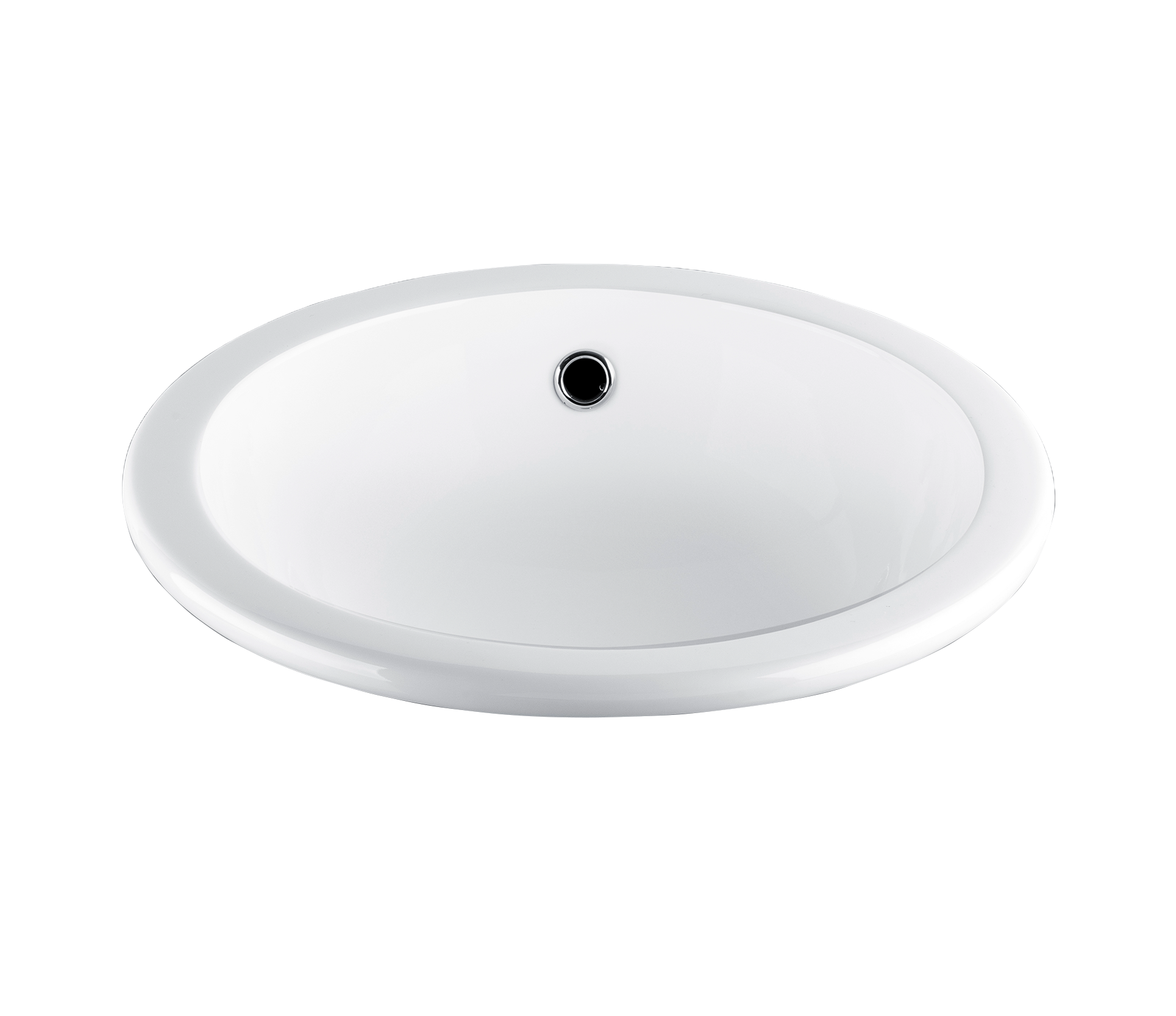 Studio Bagno Tris inset basin NTH, Gloss White