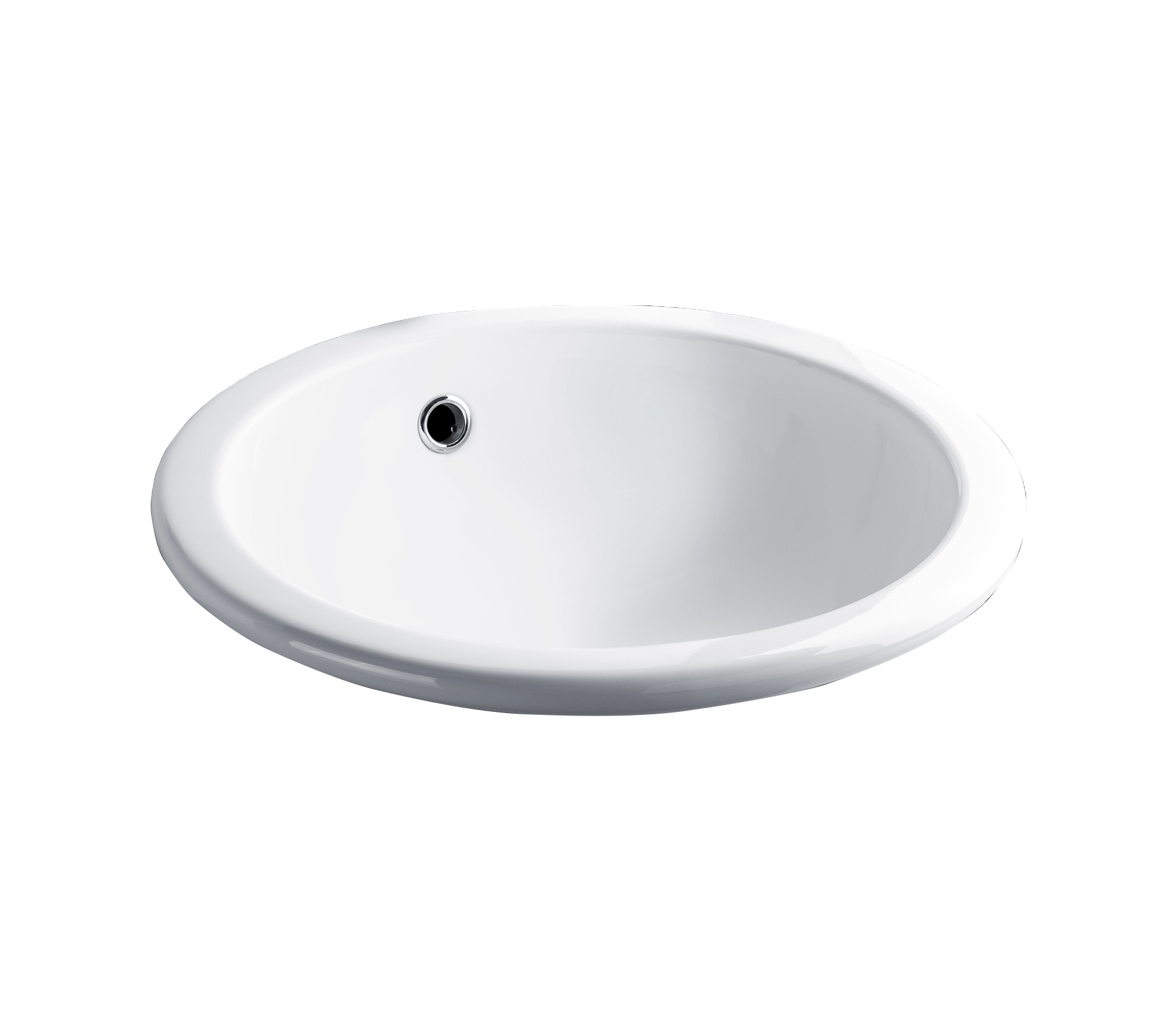 Studio Bagno Tris inset basin NTH, Gloss White