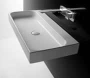 Studio Bagno Unit 100 bench/wall basin 1TH, Gloss White