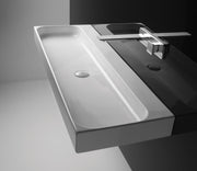 Studio Bagno Unit 120 bench/wall basin 2TH, Gloss White