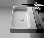 Studio Bagno Unit 80 bench/wall basin NTH, Gloss White