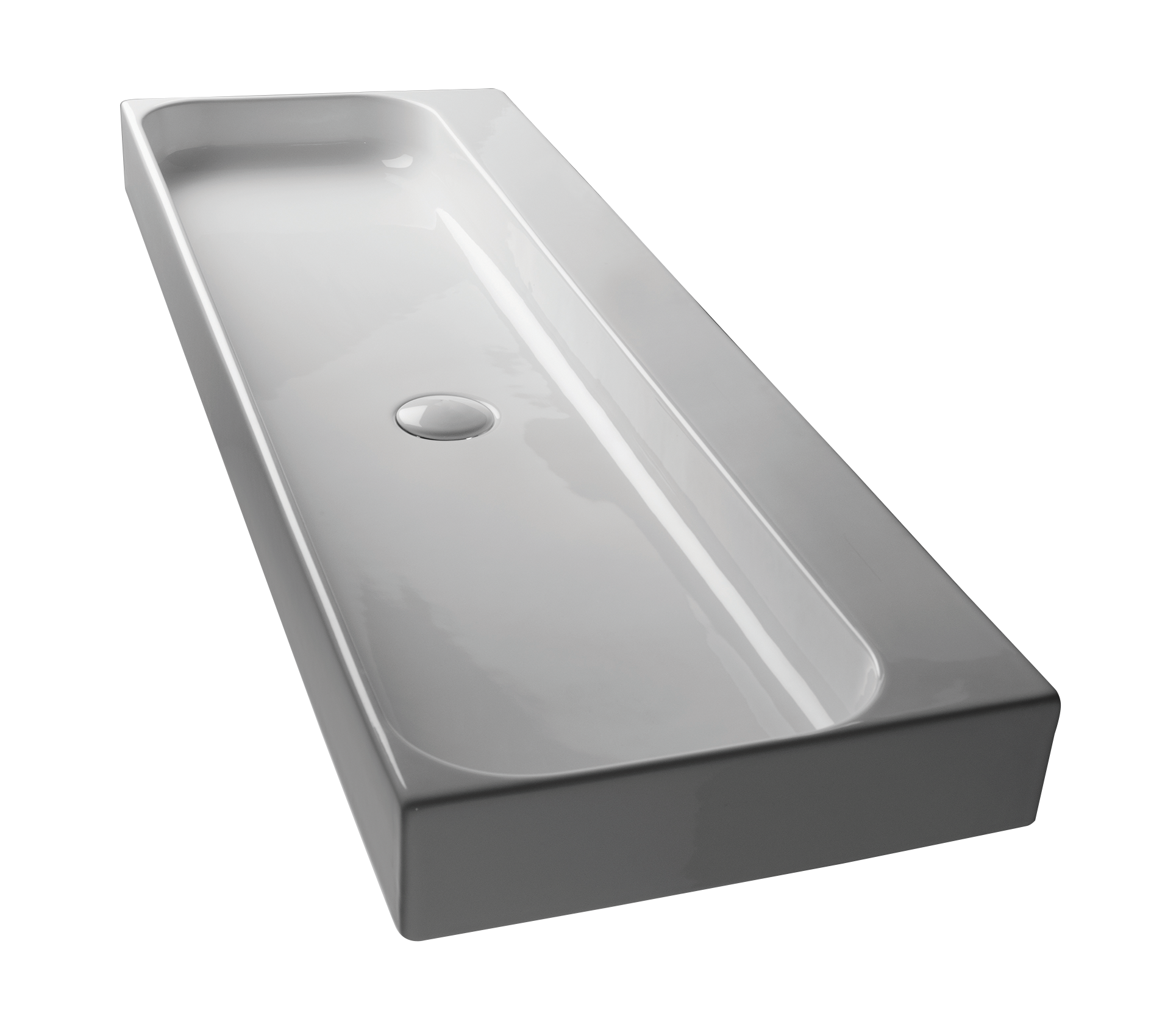 Studio Bagno Unit 120 bench/wall basin NTH, Gloss White