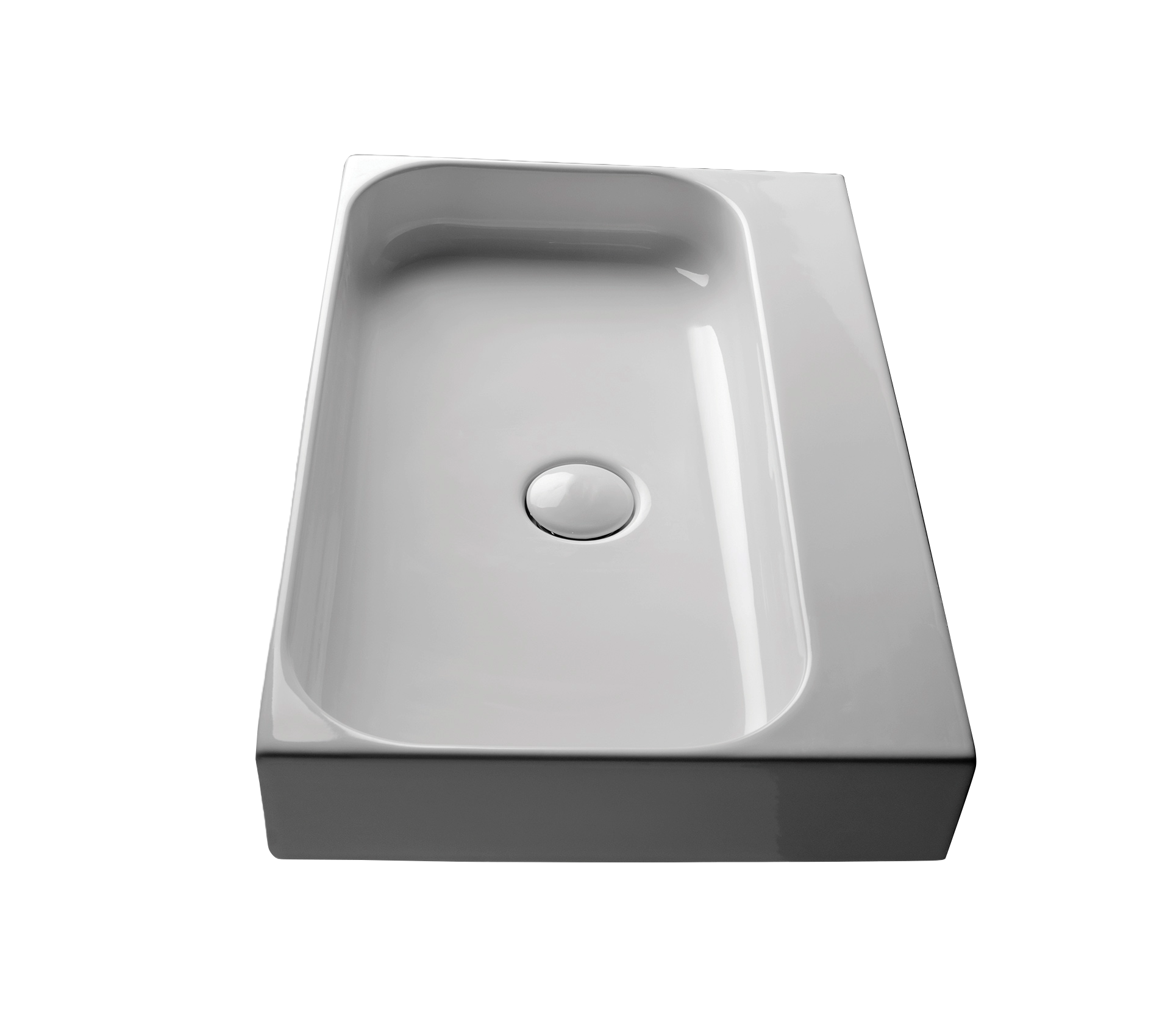 Studio Bagno Unit 80 bench/wall basin NTH, Gloss White
