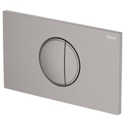Fienza Halo Round Button Flush Plate Suits VIEGA Cisterns, Gun Metal