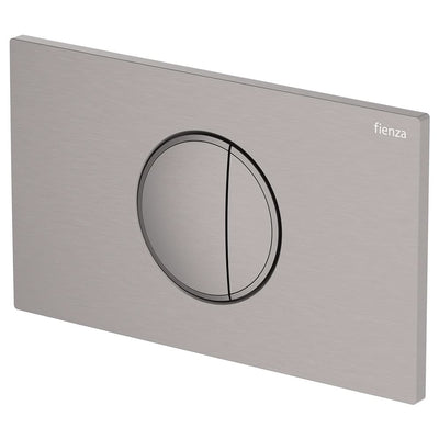Fienza Halo Round Button Flush Plate Suits VIEGA Cisterns, Gun Metal