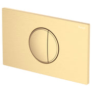 Fienza Halo Round Button Flush Plate Suits VIEGA Cisterns, Urban Brass