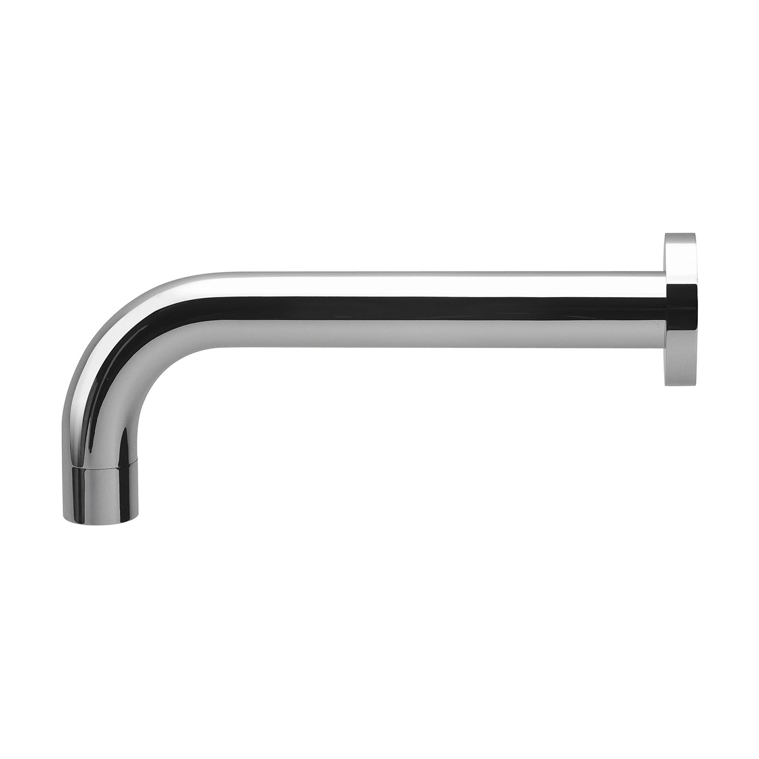 Phoenix Vivid Wall Basin Outlet 200mm Curved, Chrome