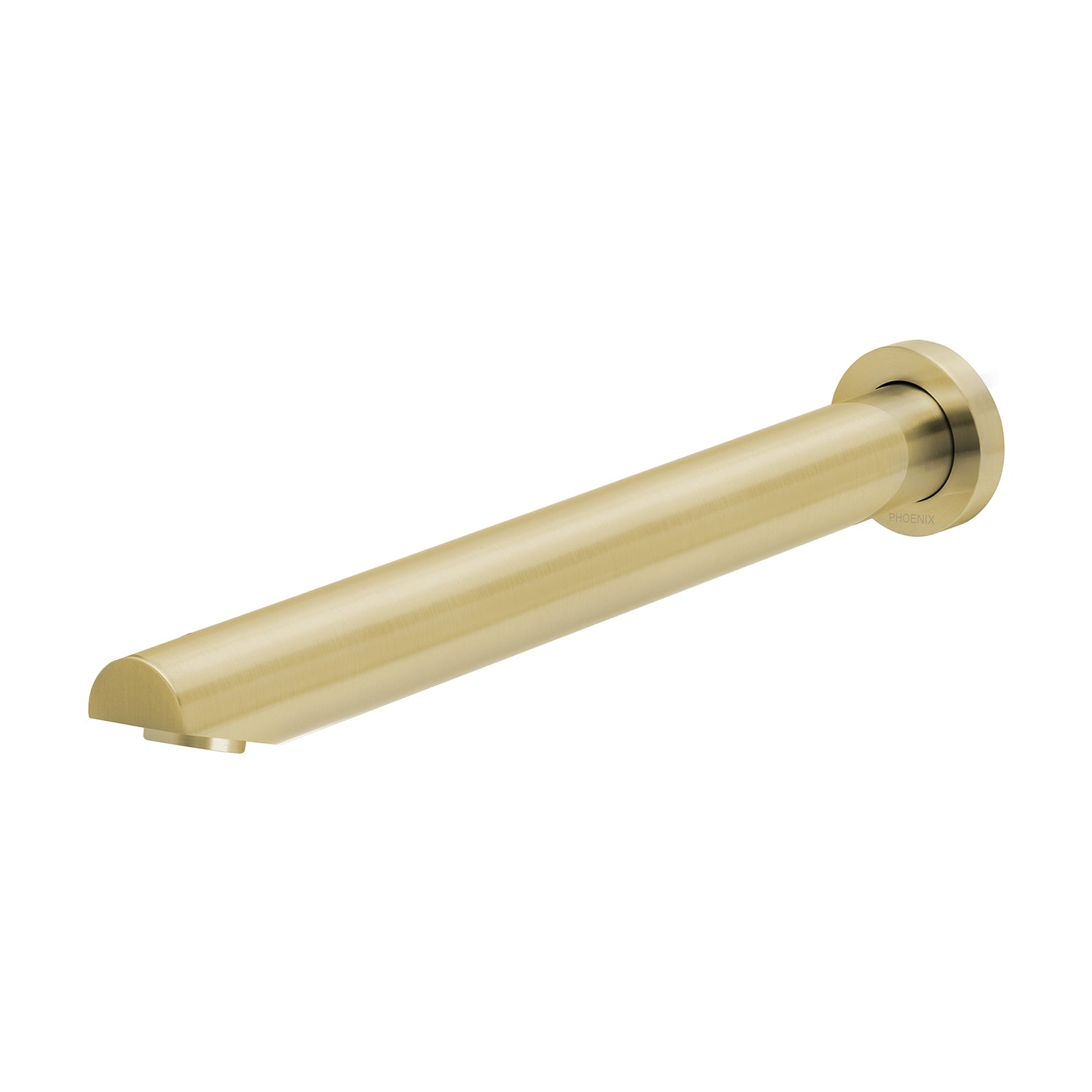 Phoenix Vivid Wall Bath Outlet 32 x 300mm Angled, Brushed Gold