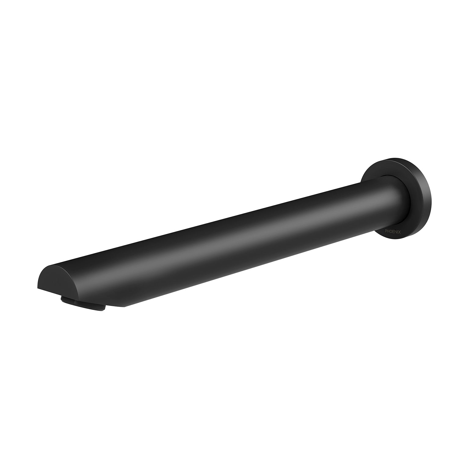 Phoenix Vivid Wall Bath Outlet 32 x 300mm Angled, Matte Black
