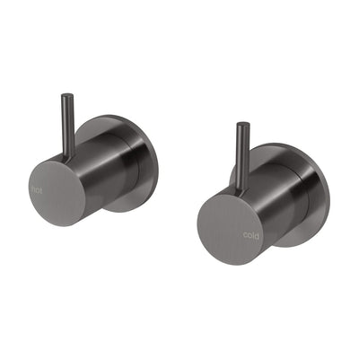 Phoenix Vivid Slimline Wall Top Assemblies - Lead Free, Brushed Carbon