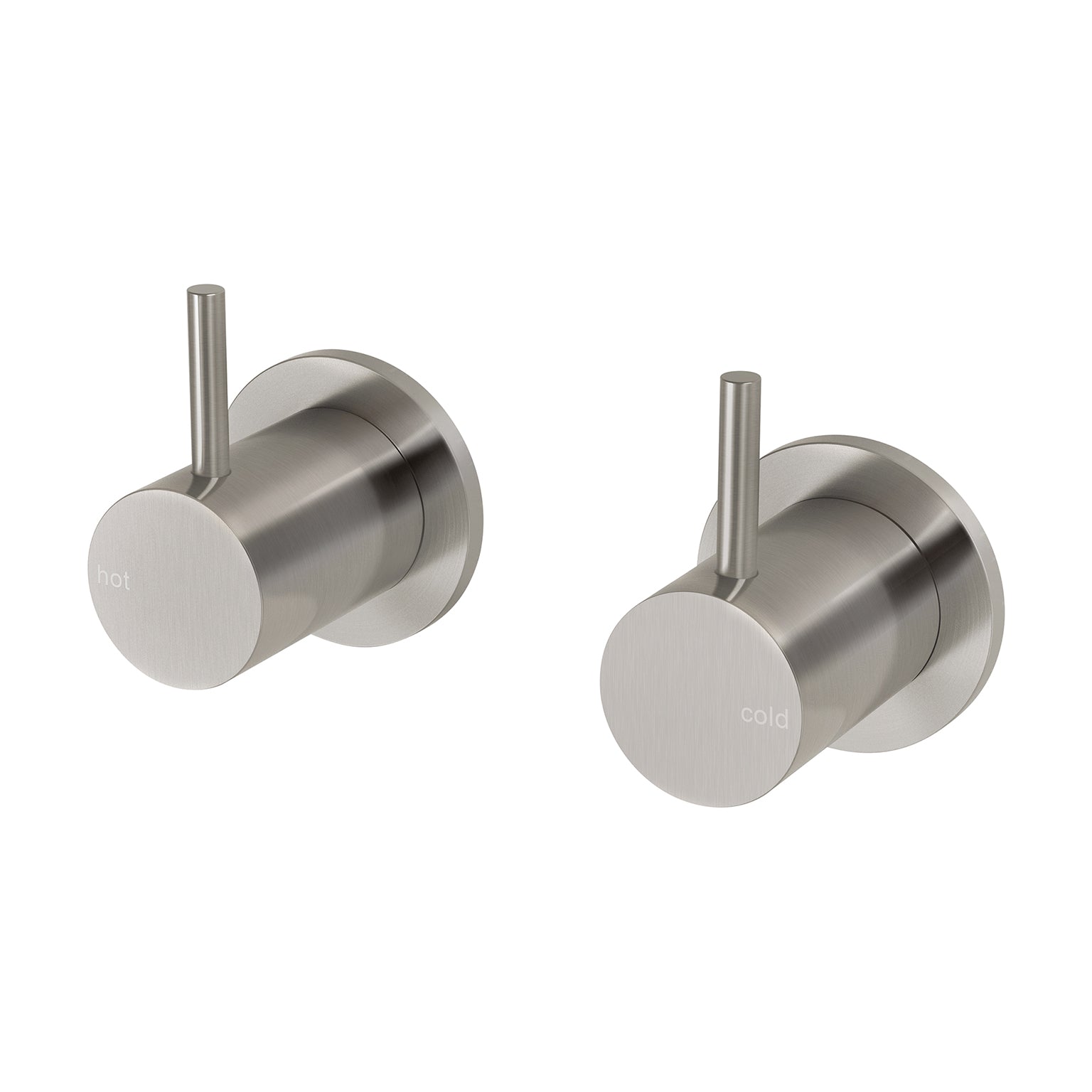 Phoenix Vivid Slimline Wall Top Assemblies, Brushed Nickel