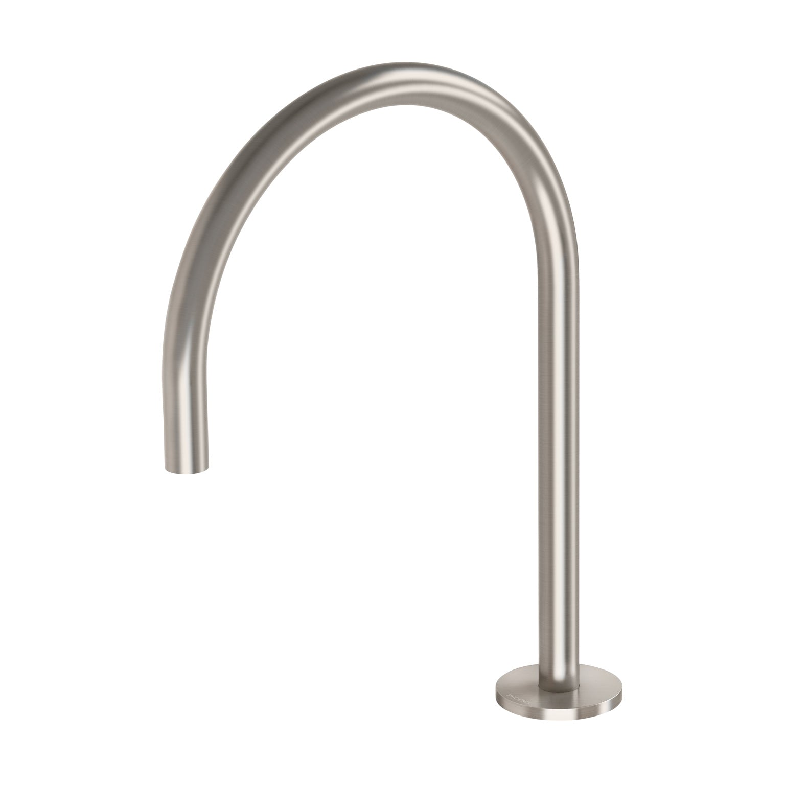 Phoenix Vivid Slimline Hob Sink Outlet 220mm Gooseneck, Brushed Nickel