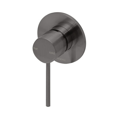 Phoenix Vivid Slimline SwitchMix Shower / Wall Mixer (Complete Kit)- Lead Free, Brushed Carbon