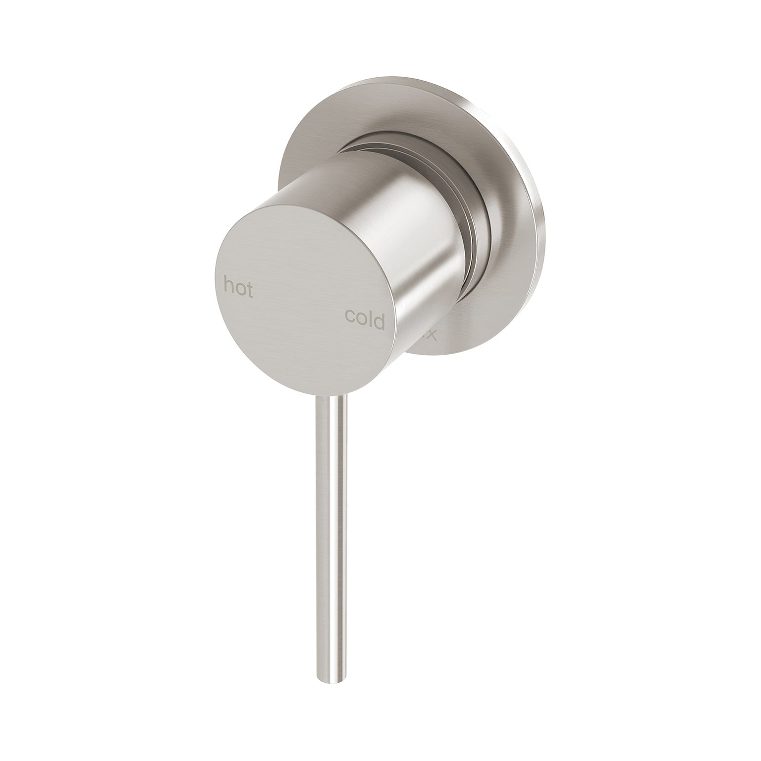Phoenix Vivid Slimline SwitchMix Shower / Wall Mixer 60mm Backplate Fit-Off Kit, Brushed Nickel