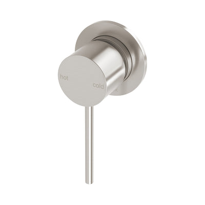 Phoenix Vivid Slimline SwitchMix Shower / Wall Mixer 60mm Backplate Fit-Off Kit, Brushed Nickel