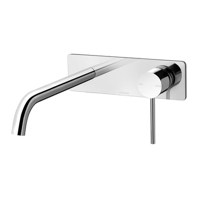 Phoenix Vivid Slimline SwitchMix Wall Basin / Bath Mixer Set 230mm Fit-Off Kit, Chrome