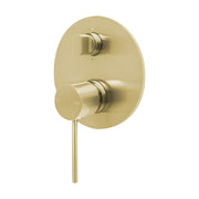 Phoenix Vivid Slimline SwitchMix Shower / Bath Diverter Mixer (Complete Kit) - Lead Free, Brushed Gold