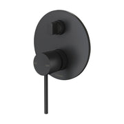 Phoenix Vivid Slimline SwitchMix Shower / Bath Diverter Mixer Fit-Off Kit, Matte Black