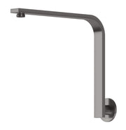 Phoenix Vivid Slimline High-Rise Shower Arm Round Plate, Brushed Carbon