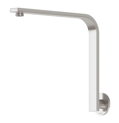 Phoenix Vivid Slimline High-Rise Shower Arm Round Plate, Brushed Nickel