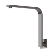 Phoenix Vivid Slimline High-Rise Shower Arm Square Plate, Brushed Carbon