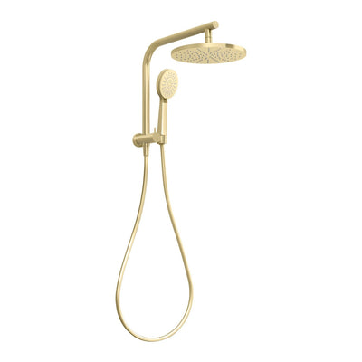 Phoenix Vivid Slimline Compact Twin Shower, Brushed Gold