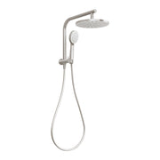 Phoenix Vivid Slimline Compact Twin Shower, Brushed Nickel