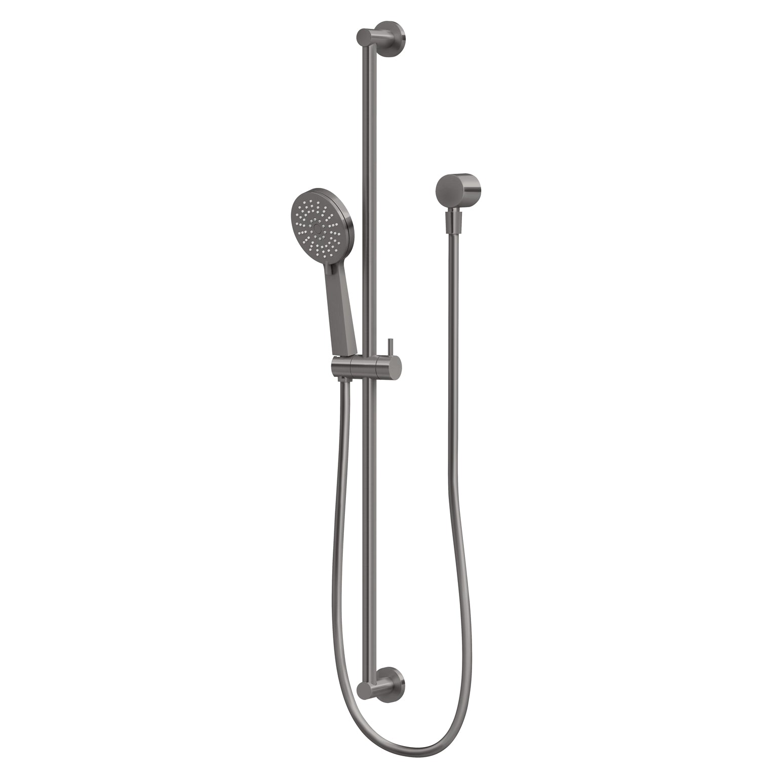 Phoenix Vivid Slimline Extended Rail Shower, Brushed Carbon