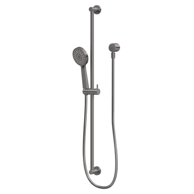 Phoenix Vivid Slimline Extended Rail Shower, Brushed Carbon