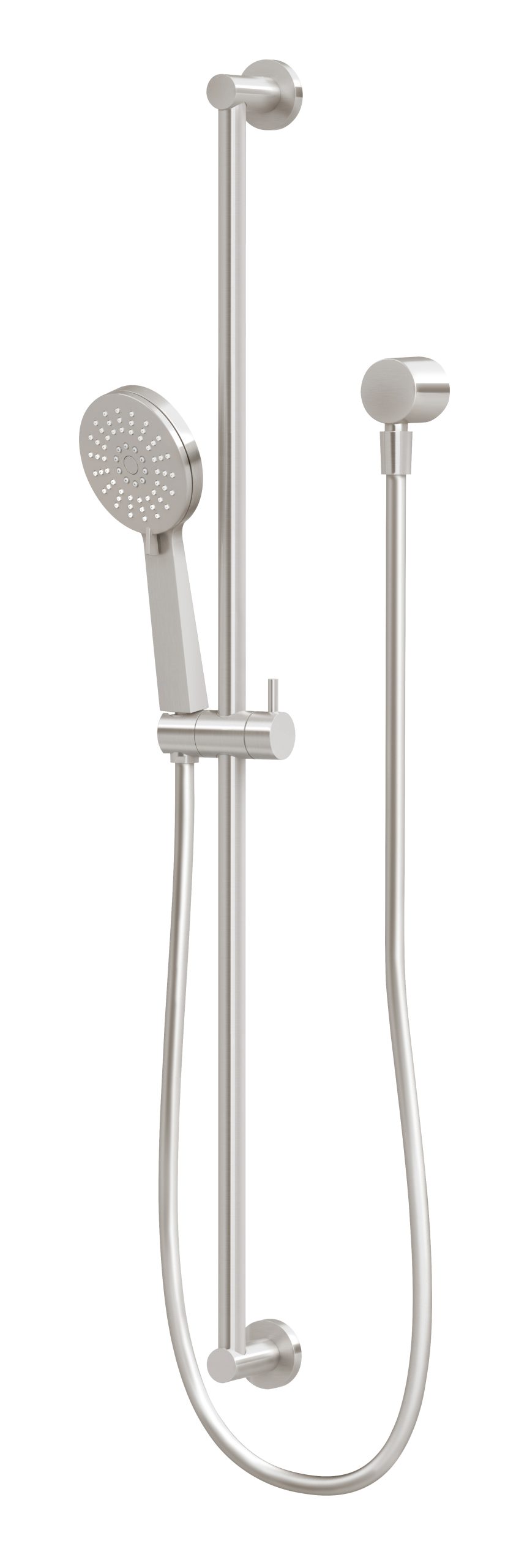 Phoenix Vivid Slimline Extended Rail Shower, Brushed Nickel