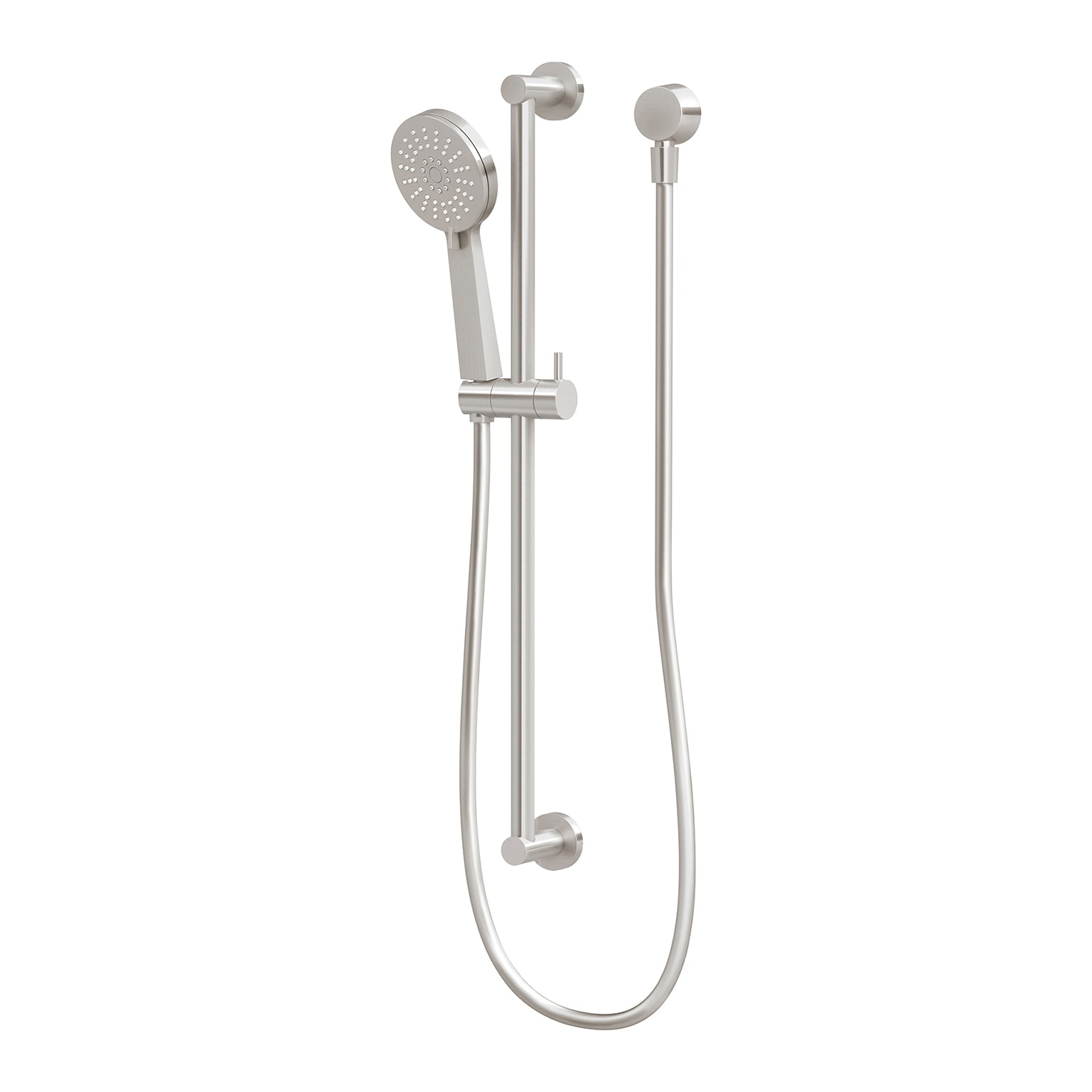 Phoenix Vivid Slimline Rail Shower, Brushed Nickel