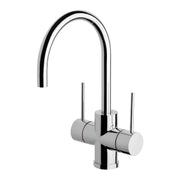Phoenix Vivid Slimline Twin Handle Sink Mixer 160mm Gooseneck, Chrome