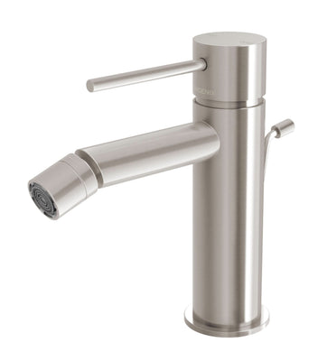 Phoenix Vivid Slimline Bidet Mixer with Pop-Up Waste, Brushed Nickel